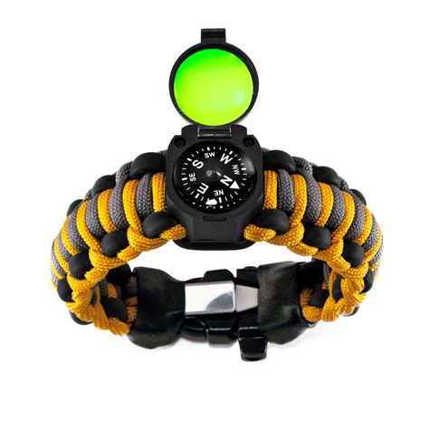 Adventure Paracord Survival Bracelet // Goldenrod (6.5"L // Small) - Wazoo Survival Gear - Touch ...