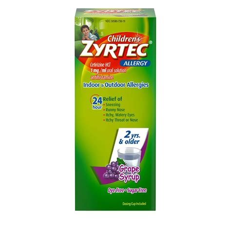 Zyrtec Dosing Charts for Adult & Children’s Cetirizine Products | ZYRTEC®