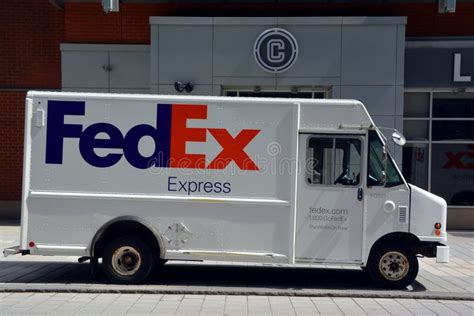 Fedex Logo on One of Their Delivery Trucks in a Street Editorial Image ...