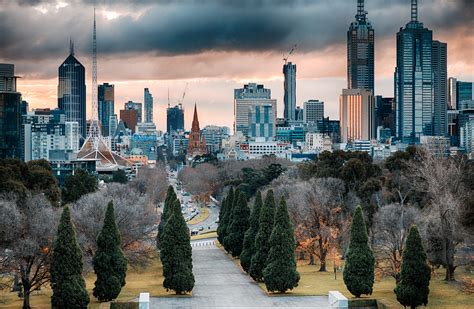 HDR Cityscape and Skyline of Melbourne image - Free stock photo ...