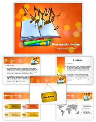 Music Theory PowerPoint Presentation Template With Editable Charts