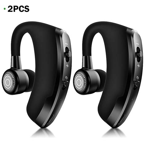 Bluetooth Earpiece for Cell Phone Wireless Headset Noise Cancelling Mic 24Hrs Talking with ...