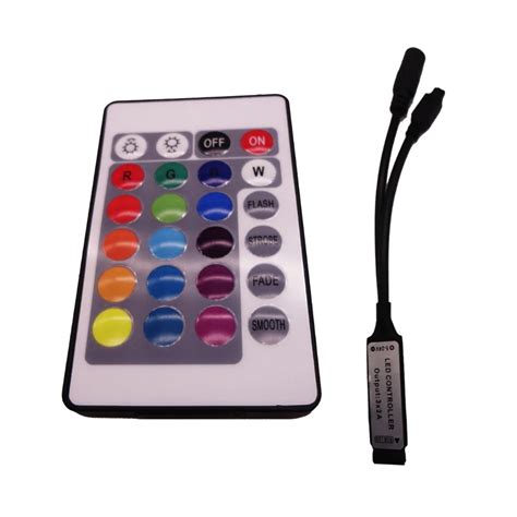 Mini portable 3V button(2025) battery powered 24 key remote infrared ...