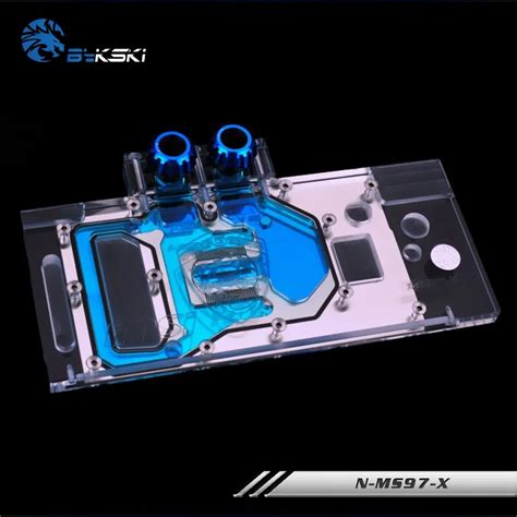 Bykski N MS97 X GPU/VGA Full Cover Water Cooling Block With RGB LED ...