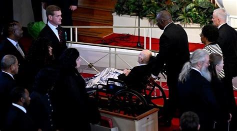 Jimmy Carter, 99, Arrives To Say Goodbye To Beloved Wife Rosalynn: Former President Joined By ...