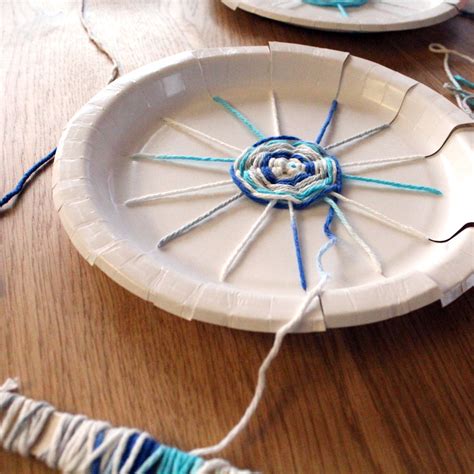 Paper Plate Weaving Easy Kids Craft- Backyard Summer Camp