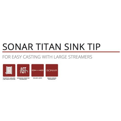 Sonar Titan Sink Tip - Scientific Anglers Fly Lines