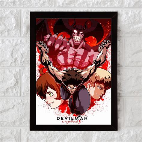 Devilman Crybaby, Mangá, Série, Quadro com Moldura 33x24cm | Elo7