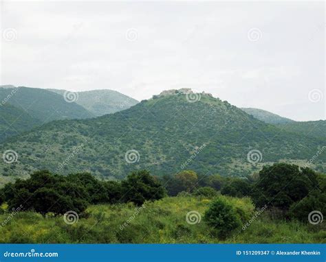 In the Mountains of Galilee Stock Image - Image of clouds, mountain: 151209347