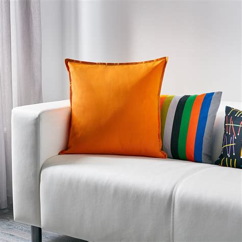 IKEA GURLI Cushion Cover 50 x 50 cm 100% Cotton ORANGE NEW