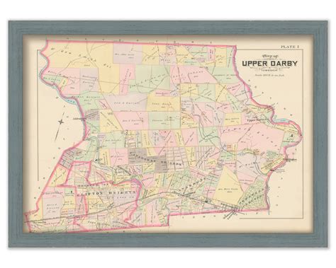 UPPER DARBY, Pennsylvania - 1892 Map