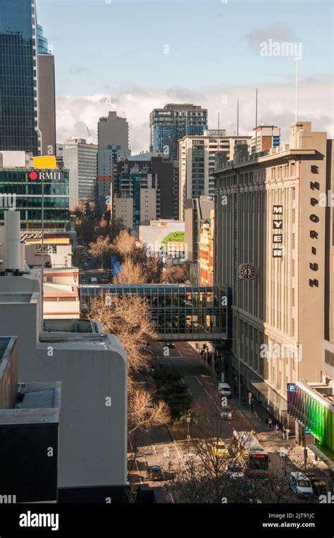 Melbourne CBD skyline from the city's NW corner, August 2022 Stock ...