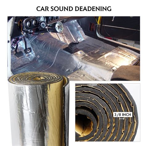 Sound Deadening Material Engine Sound Insulation Automotive Floor Insulation Noise Deadener 3/8 ...