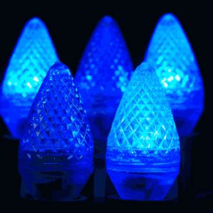 Twinkle C7 LED Blue Replacement Christmas Lights - Novelty Lights Inc