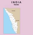 3d map india all new states name in india Vector Image