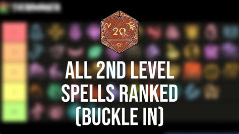 BG3 2nd Level Spells Tier List - YouTube