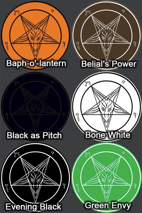 Round Baphomet HD Metal Ritual Plaque – Satanme