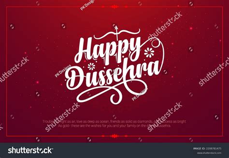 Happy Dussehra Greeting Wishes Text Typography Stock Vector (Royalty Free) 2208781475 | Shutterstock