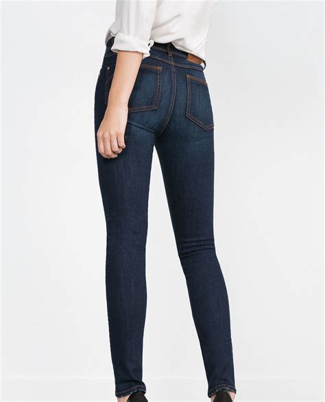 Zara Super Skinny Jeans in Blue | Lyst