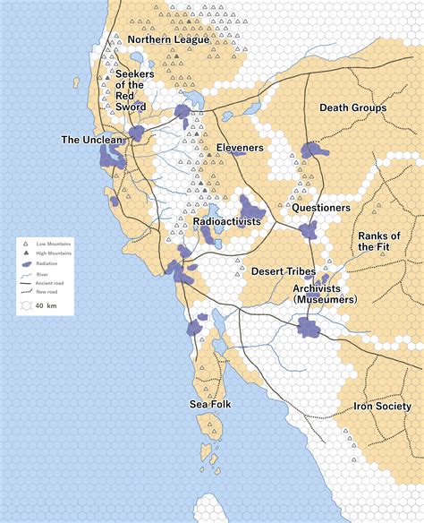 Mapping Monday: Gamma World Hex Maps – Gaslight & Steam