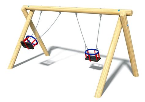 1.8m Log Swing c/w Cradle Seats - Wicksteed Playgrounds | Seating, Playground equipment ...