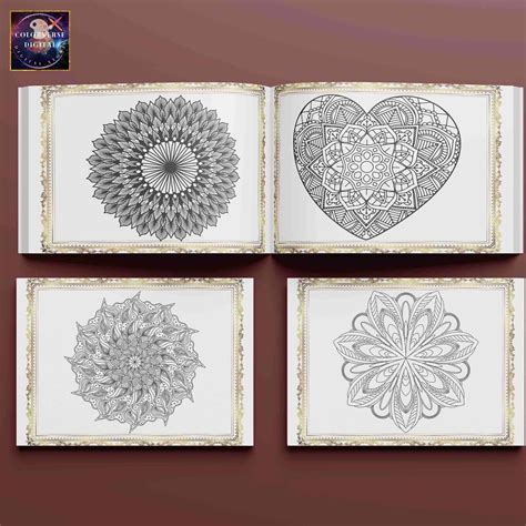 MANDALA Coloring Book, FLOWER Coloring Book, Adult Coloring PAGES ...