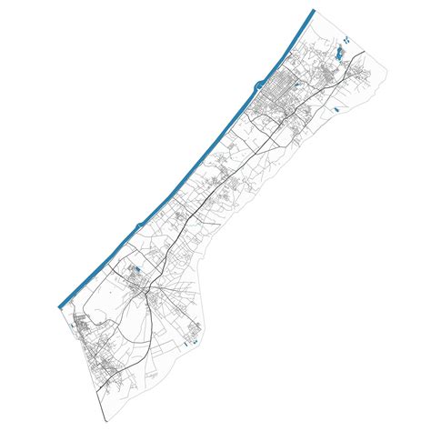 Mapa de la Franja de Gaza Mapa detallado del panorama de la zona ...