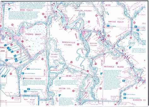 Sacramento Delta Map Fishing