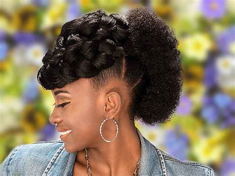 Fall In Love With This Goddess Braid & Afro Mohawk Hairstyle