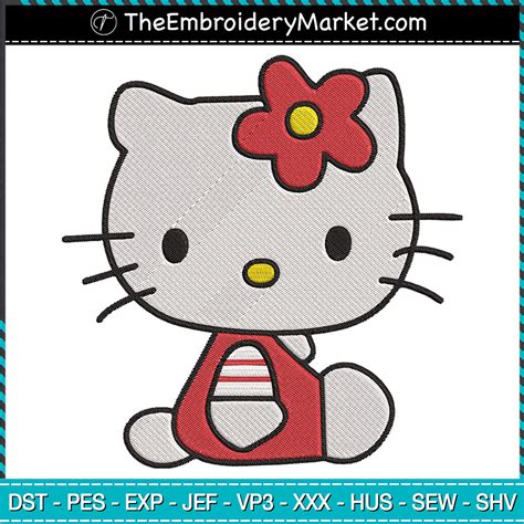 Hello Kitty Embroidery - The Embroidery Design Market