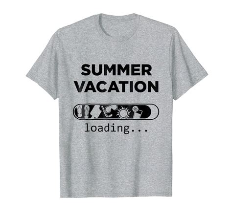 Amazon.com: Summer Vacation Loading Funny T-shirt: Clothing | Creative t shirt design, Shirt ...