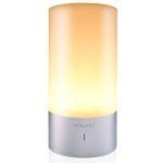 Holigoo Bedside Lamp, Touch control Desk Light, Warm White Lighting + 256 RGB Emotional Mood ...