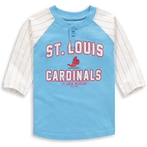 St. Louis Cardinals Toddler Light Blue The First Ever 3/4-Sleeve T-Shirt