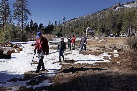 Meager Sierra snowpack is way below average - LA Times