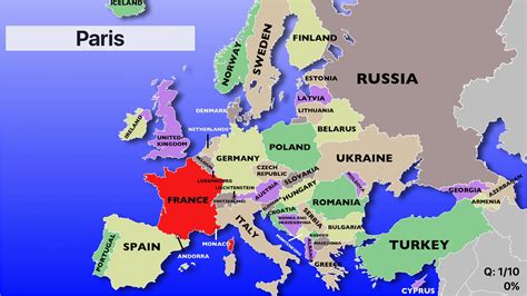 Western Europe Physical Map Quiz | secretmuseum