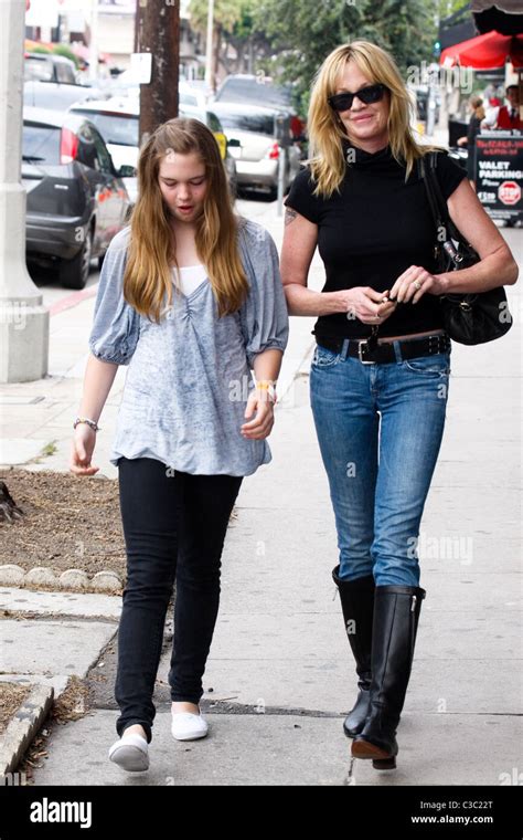 Melanie Griffith and her daughter Stella Banderas go to a skin care salon in Hollywood Los ...