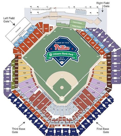 Fresh Citizens Bank Park Seating Chart With Seat Numbers | Phillies ...