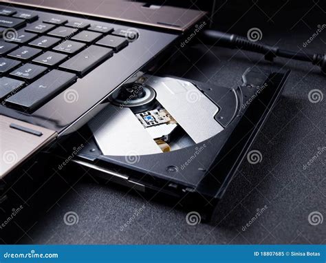 Optical disc drive stock image. Image of external, binary - 18807685