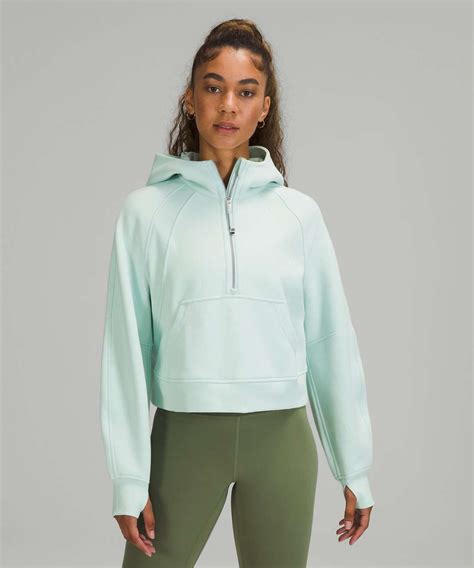 Lululemon Scuba Oversized Half-Zip Hoodie - Delicate Mint - lulu fanatics