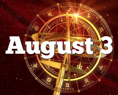 August 3 Birthday horoscope - zodiac sign for August 3th