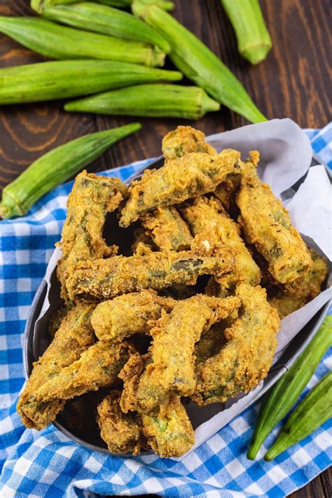 Whole Fried Okra Recipe - Spicy Southern Kitchen