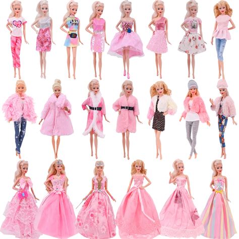 30Cm-Doll-Clothes-Pink-Plush-Overcoat-Outfit-Princess-Dress-Fashionable-Suit-For-Barbies-11 ...