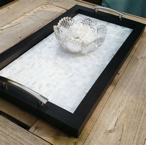 Serving Tray. Ottoman Tray. Coffee Table Centerpiece. Black - Etsy