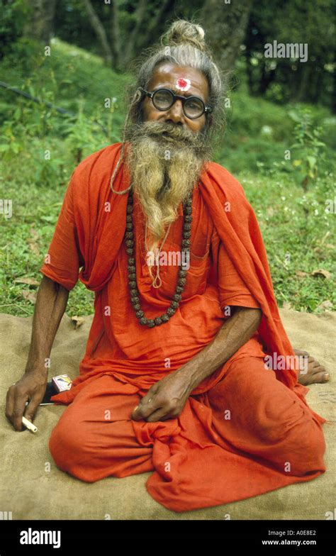 Holy man of Katmandu Nepal Stock Photo - Alamy