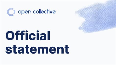 Open Collective Official Statement - OCF Dissolution