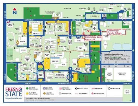 Fresno State Campus Map - Printable Map