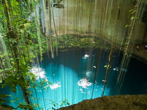 Mérida Cenote Ik kil (Mexico) - diving Mérida - the diving Mérida ...