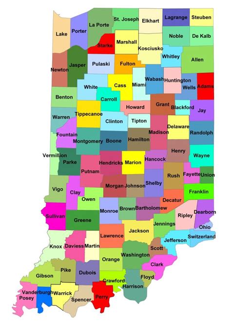 Indiana County Map Area | County Map Regional City