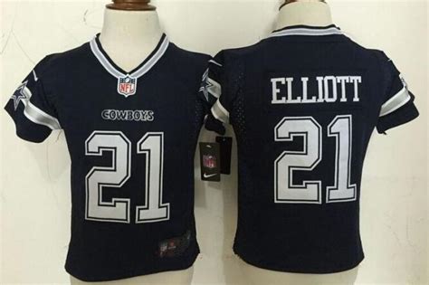 Toddler Dallas Cowboys #21 Ezekiel Elliott Navy Blue Team Color ...