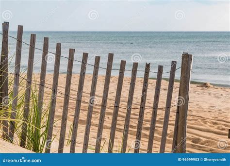 Wooden Sand Fence on Beach in Nags Head, North Carolina Stock Image - Image of landscape, grass ...